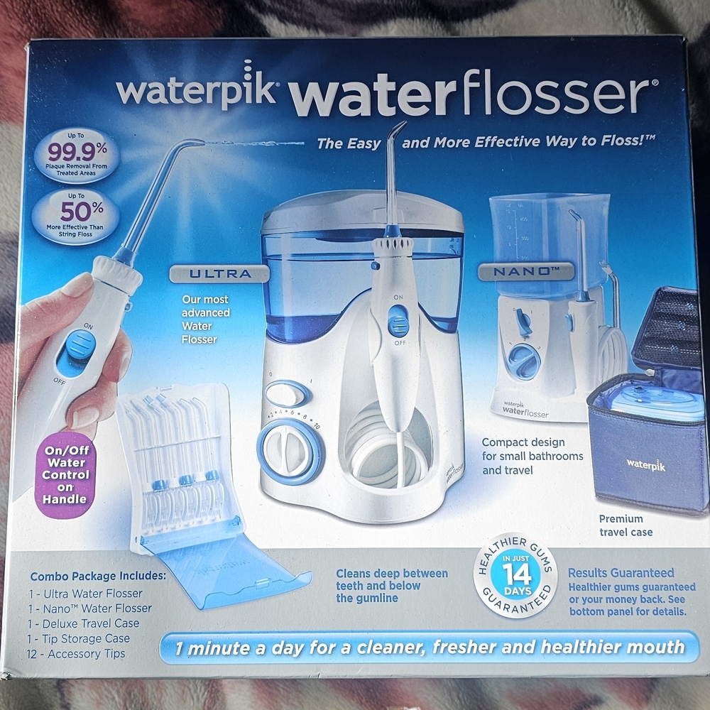 Waterpik Water Flosser - White and Blue